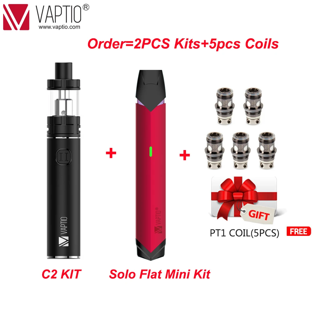 RU Доставка! Оригинальный комплект Vaptio C2 С батареей 3000 мАч встроенный 100 Вт вейп