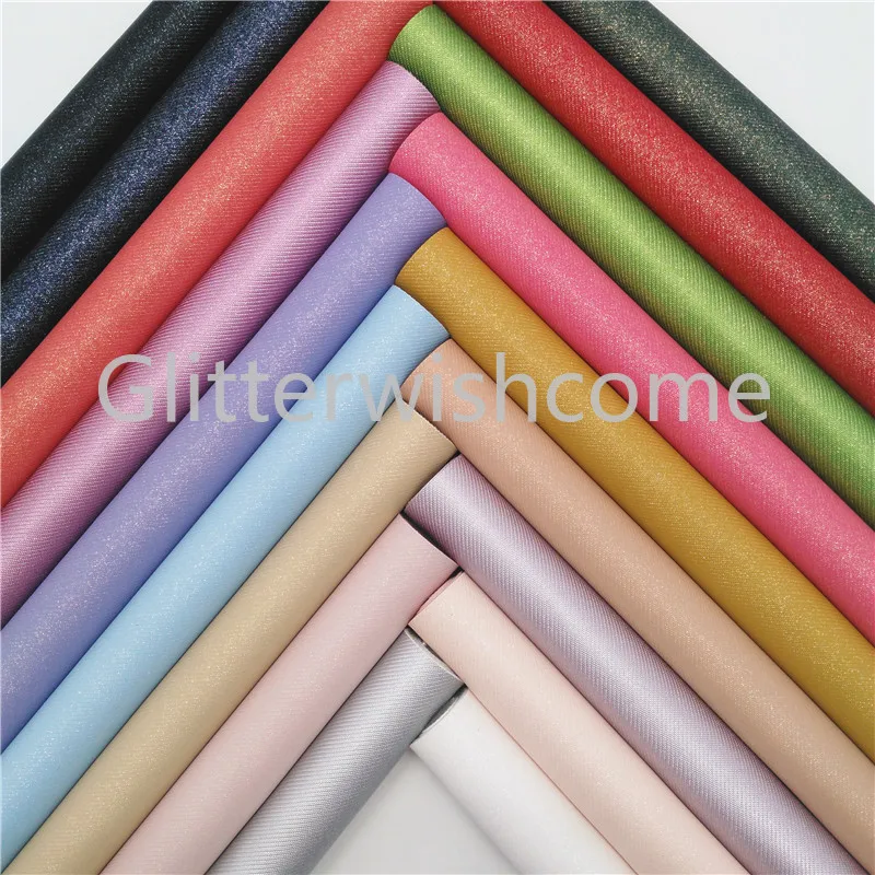 Glitterwishcome 21X29 см A4 размер винил для бантов блестящая синтетическая кожа