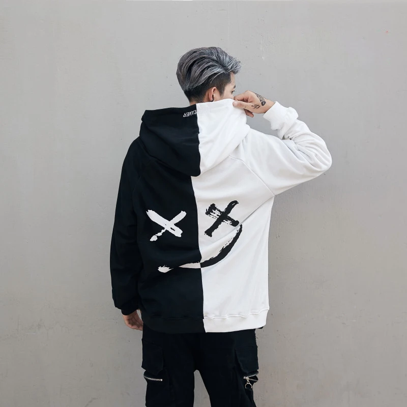 Мужская толстовка со смайликом, Модный пуловер с принтом xxxtentacion, уличная толстовка с капюшоном для мужчин