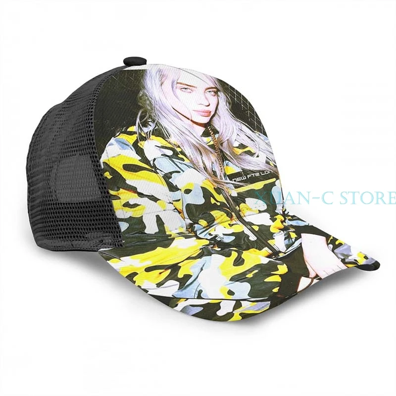 BILLIE EILISH баскетбольная Кепка(9) для мужчин и женщин модная черная шляпа унисекс с принтом