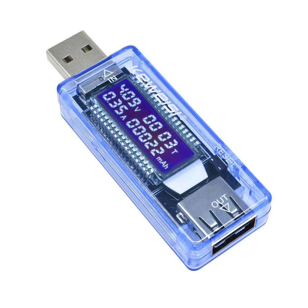 USB Volt Ampermeter Lade Analyse Tester Messgerät Spannung Strom 0-3A 1PCS 