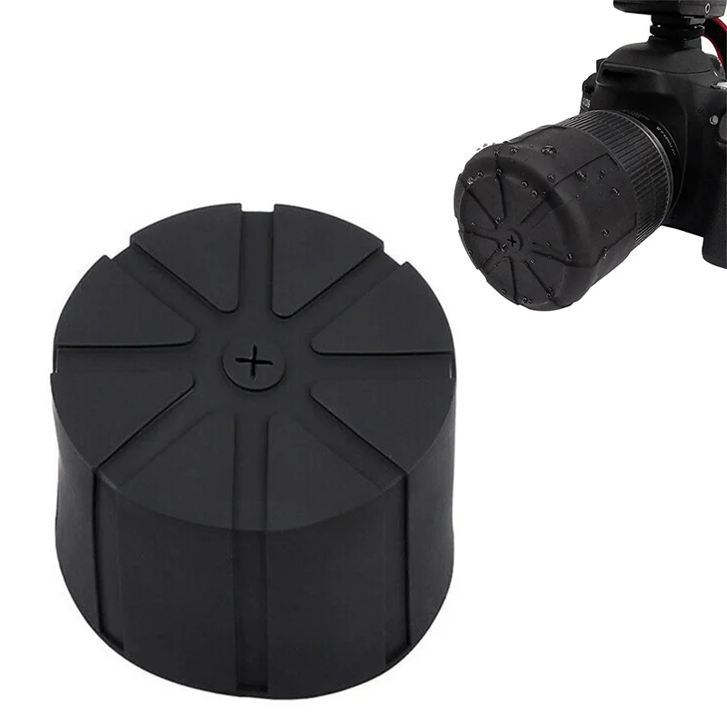 

Universal Silicone Lens Cap Cover For DSLR Camera Waterproof Anti-Dust BR Silicone lens case SLR camera dustproof lens hood