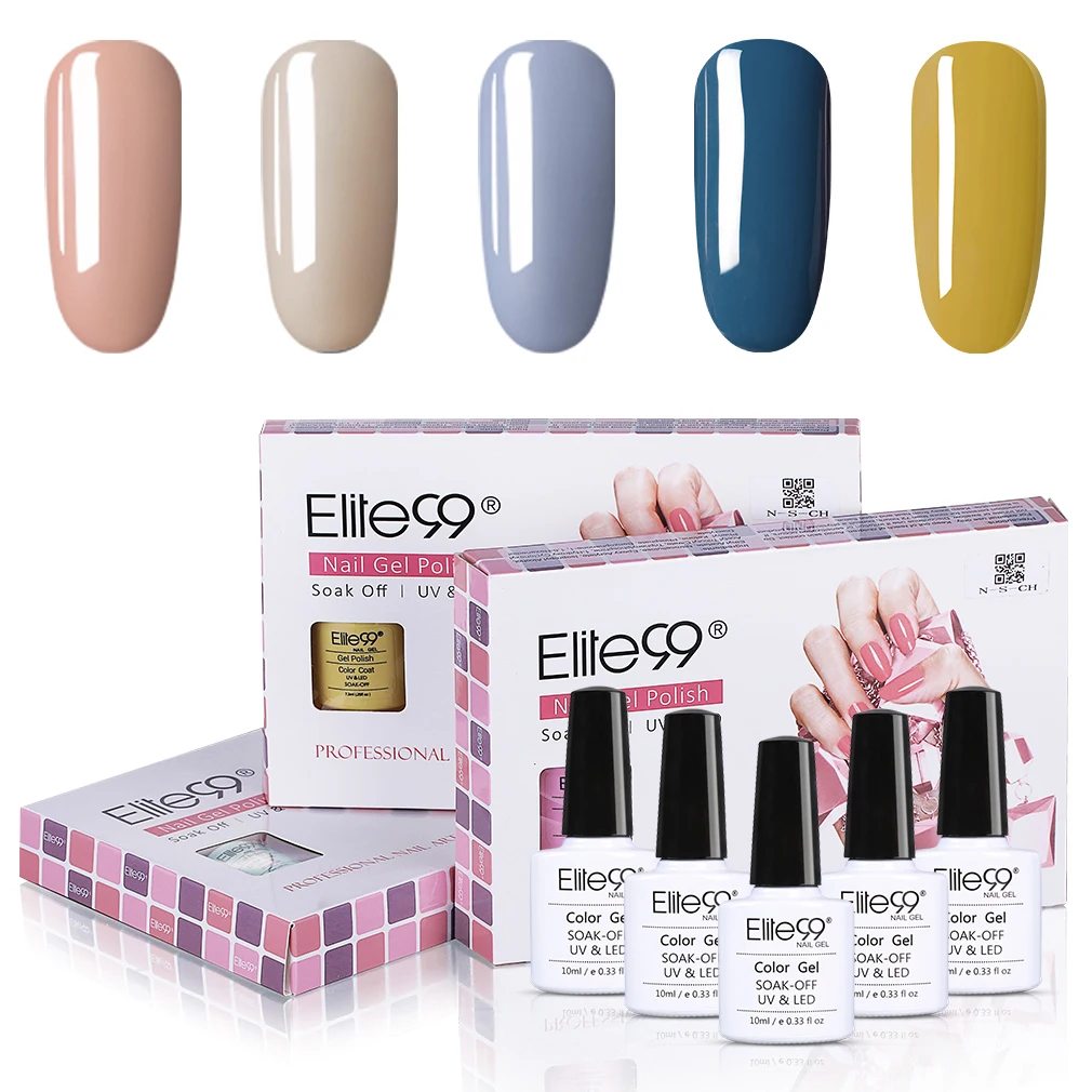 C005 Elite99, 6 шт./лот, 10 мл, Новогодний подарочный набор, чистый цвет, серия, Гель-лак, горячая Распродажа, Цветной Гель-лак для нейл-арта, маникюрный набор - Цвет: C005