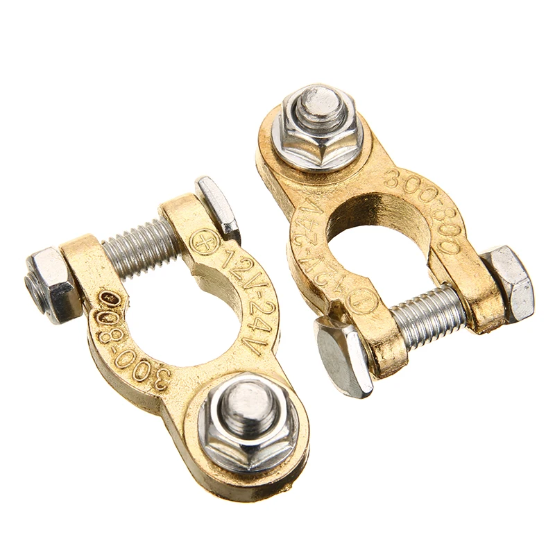 2pcs Battery Terminal Wire Cable Clamp Battery Pole Quick Post Terminal
