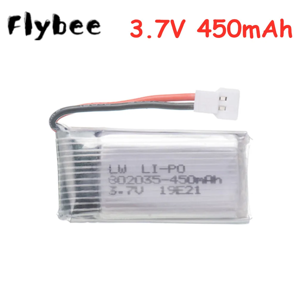 Аккумулятор Lipo 3 7 в 450 мАч для радиоуправляемого дрона H31 X4 H107 H6C KY101 E33C E33 U816A V252 |