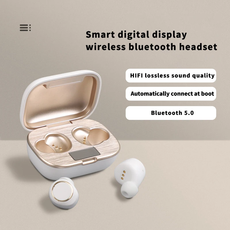 TWS наушники T05 с поддержкой Bluetooth 5 0 и светодиодным дисплеем 300 мАч|Наушники