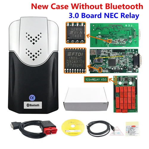 New Shell No BT OBD2 DS CDP T-CS Multidiag Pro+ Bluetooth V3.0 NEC Реле GEZ,00/ R3 CDP генератор ключей Pro Plus Bluetooth OBD II автоматический сканер - Цвет: New Shell No BT