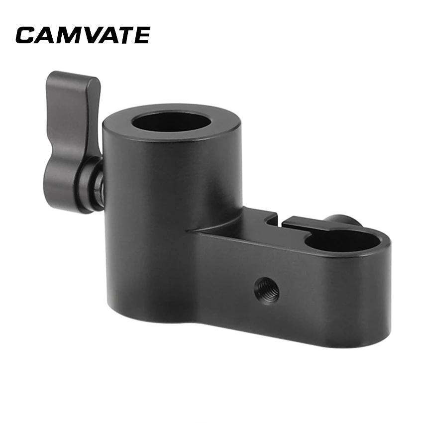 

CAMVATE Light Stand Head (Internal Column Diameter 16mm) With 15mm Single Rod Clamp Adapter C2429
