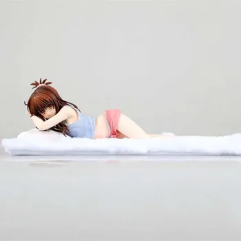 

Anime To love ru Yuuki Mikan Sleeping Position Ver PVC Action Figure Collectible Model doll toy 20cm