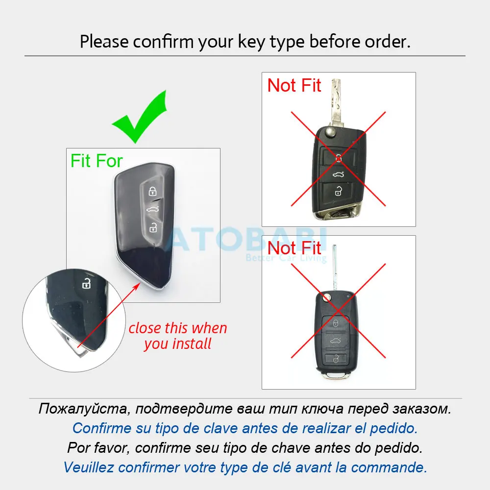 GAFAT Schlüssel Hülle für 2020-2023 2024 Golf 8/ Seat Leon Ateca  Tarraco/Skodα Octavia Enyaq iV/ID.3 ID.4 Multivan/Formentor Born,  Autofernbedienungen Schutzhülle, TPU Kieselgel Autoschlüssel (Lila) :  : Elektronik & Foto