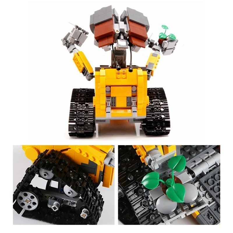 695PCS Building Blocks Creator Serie Idea Robot Blocks WELL E Action Figures Creators Building Blocks Compatible Technic  Toys