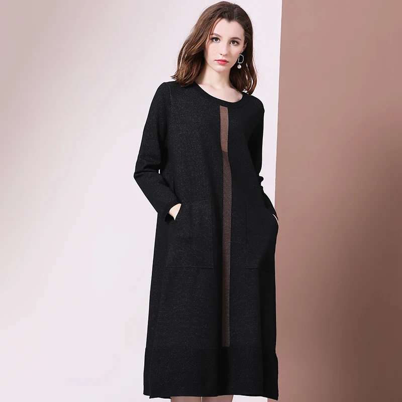 Women Dress Blouse Women Clothe Woollen Dress Long Dress Knit Dress Fashion Loose Lady Suit Stylish Elegance Suit-dress Women Dress Blouse Women Clothe Woollen Dress Long Dress Knit Dress Fashion Loose Lady Suit Stylish Elegance Suit-dress