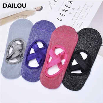 

Kawaii Sports Women Socks Silicone Non-Slip Colorful Fashion Trend Yo Ga Ballet Dance Socks Happy Protection Ankle Sock Slippers