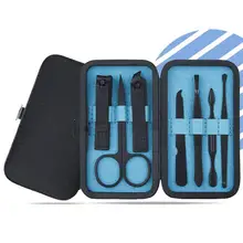 7 шт./компл. маникюр кусачки для ногтей педикюр набор Портативный путешествия гигиенический набор Нержавеющая сталь набор инструментов для ногтей