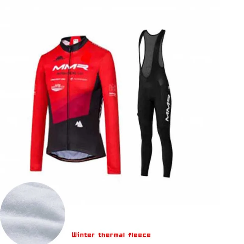 

SPTGRVO LairschDan 2019 team red winter mmr cycling jersey man bicycle set thermal women mtb cycle completo ciclismo clothes kit