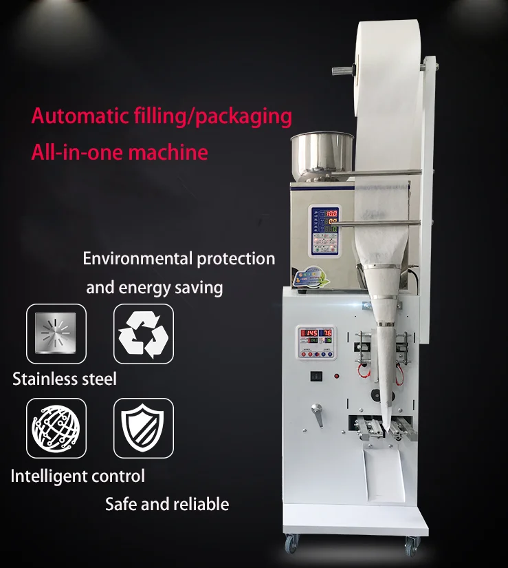 

Full Automatic filling packaging All-in-one machine/Tea granule powder Three side sealing quantitative weighing filling packing