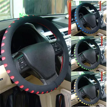 

Car Steering Wheel Covers Soft Grooves Car-styling Car Steering-Wheel Handle Covers Auto Decoration New Padded Foam Decor