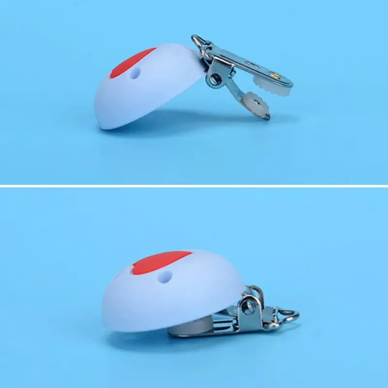 2 шт. DIY Прорезыватель для зубов игрушки детские соски клип силиконовые круглые бусины любовь сердце форма грызунки для новорожденных зажимы