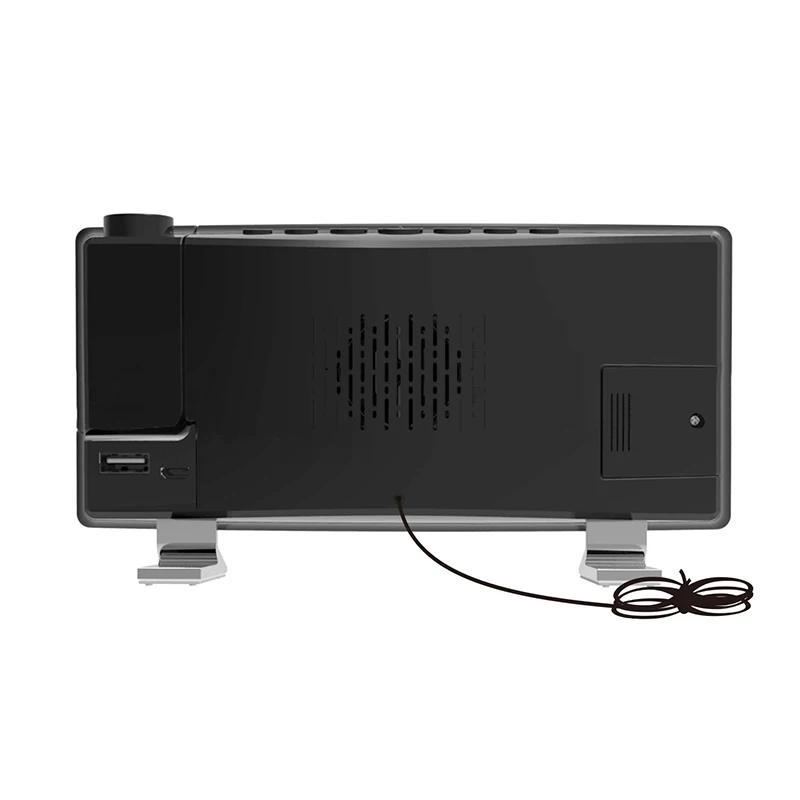 LED Digital Projection Alarm Clock Digital Date Snooze Function Backlight Projector Desk Table USB Clock With Time Projection