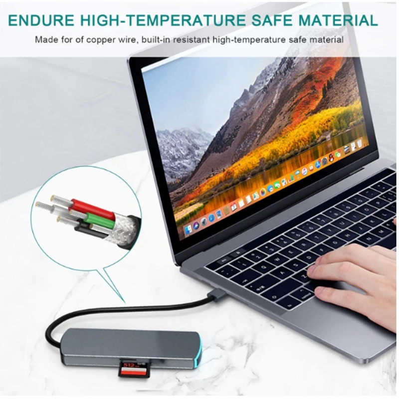 Подходит для док станции USB 3 0 ноутбука Apple Type C|Док-станции ноутбуков| |