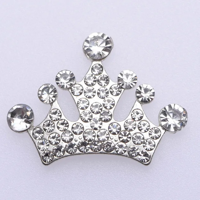 Crystal Crown Metal Charms Designer Croc Accessories Clog Shoe Button Decoration Lovely Little Bear Charm for Croc Shoes r6029-1
