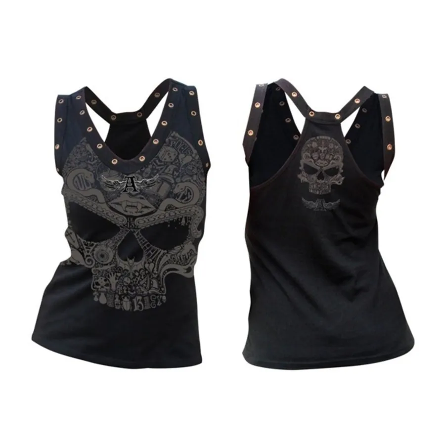 Skull Print Tank Top Image 3