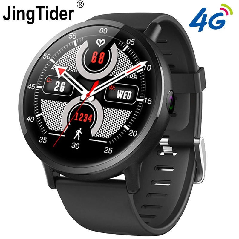 Discount  DM19 4G Smart Watch Android 7.1 OS 2.03" HD Screen MTK6739 Quad Core 1GB/16GB 8.0MP Camera GPS Wifi