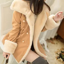 

woolen coat jacket women 2021 thickened autumn and winter new Korean version of slim and thin double-breasted college wind
