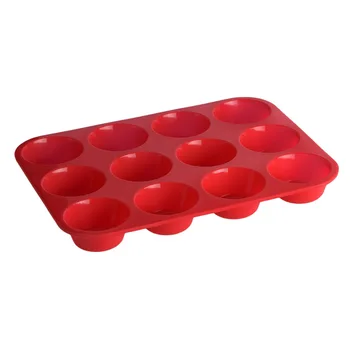 

12 Holes Muffin Cupcake Mold Silicone Muffin Chiffon Chocolate Baking Pan Tray Mould For Cupcake Cake Tool