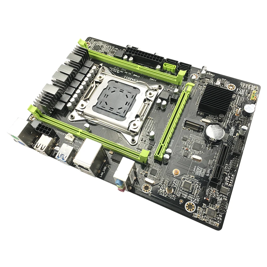 X79 M3 материнская плата LGA2011 блок питания ATX USB3.0 SATA3 PCI-E NVME M.2 SSD Поддержка ECC REG памяти и Ксеон E5 V1 V2 C1 C2processor