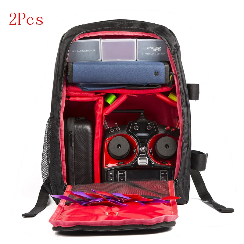 

2Pcs FPV Model Airplane Bag Backpack Luggage Flight Control DIY Accessories for Brushless Racing Quadcopter Drone Spare Parts