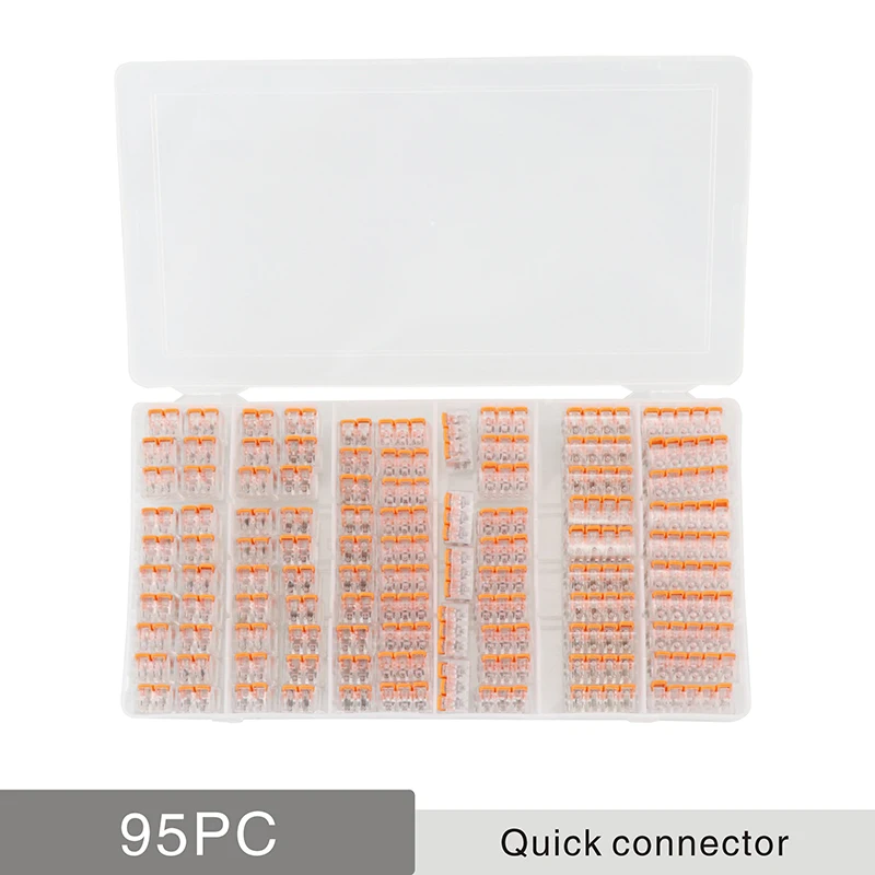 

Wire connector 10/30/50/100 pieces mini quick connector universal compact terminal block plug-in electrical wire connectors
