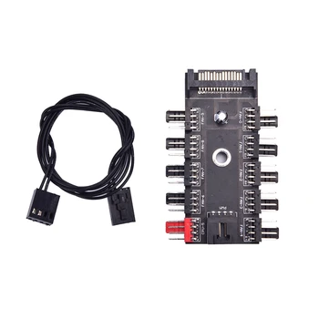 

Fan Hub Speed Controller Regulator 12V Computer Caseinterface Chassis Fan Hub