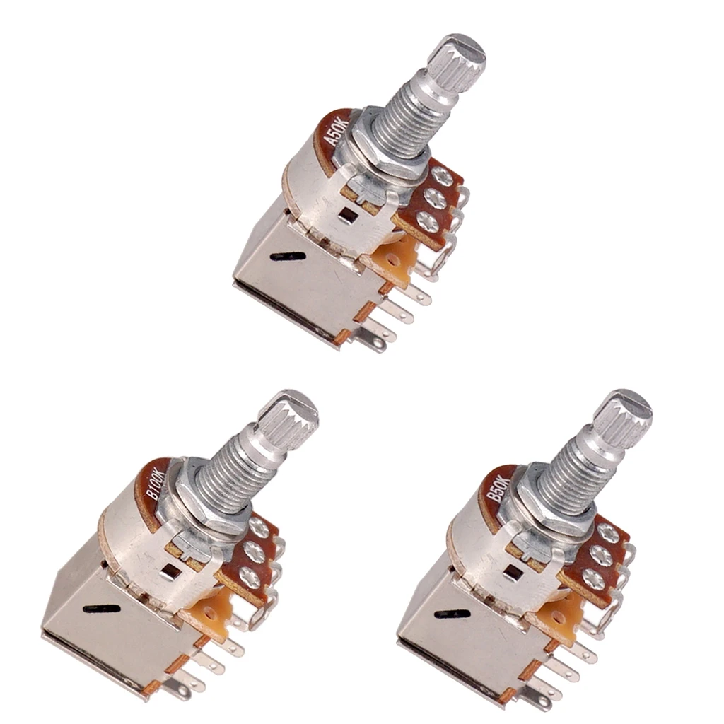 Длинный раздельный вал аудиоконические нажимные потенциометры выбор A50K/ B50K/