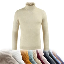 Male sweater men Winter Pullover Turtle Neck Men's Jumper White Mens Knitwear Pull Homme Turtleneck Men Sweater Christmas Cotton