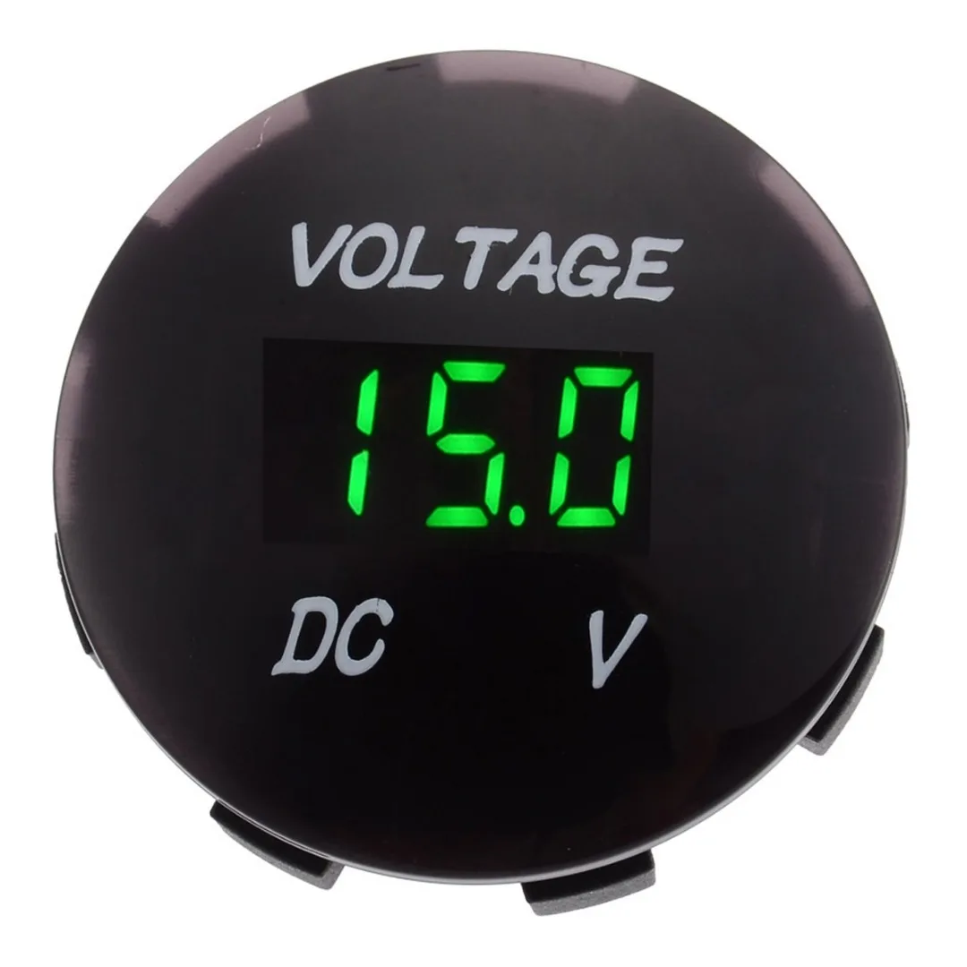 Для Авто Батарея аксессуары DC 12 V-24 V автомобиль мотоцикл светодиодный Панель цифровой Дисплей вольт Напряжение измерителем влажности и температуры Mayitr