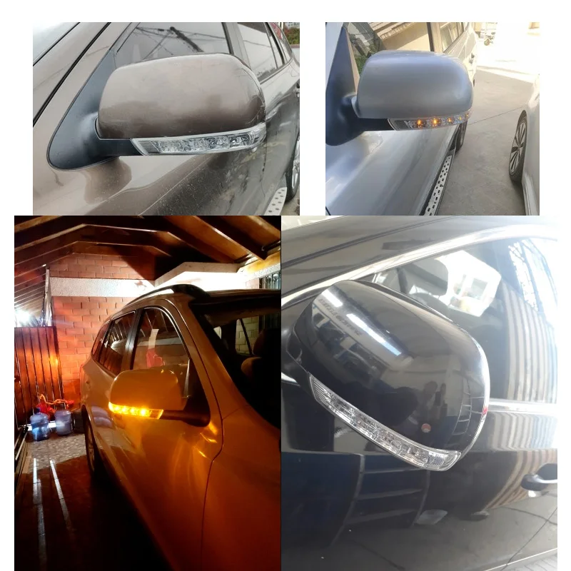 Зеркало заднего вида поворотник светильник для hyundai Santa Fe 2010 2011 2012 для Veracruz IX55 2007-2012 Светодиодный индикатор мигалка повторитель