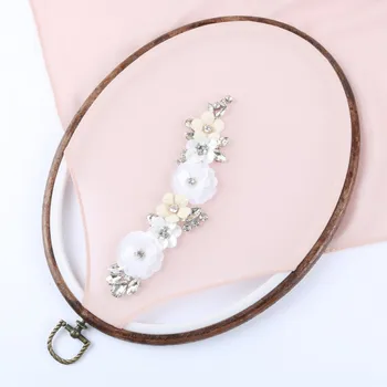 

Design code I 3d flower patched chiffon long shawl scarf hijab tudung luxury muslim 180*75cm