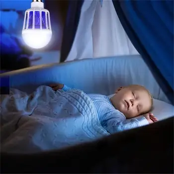 

E27 Electric Mosquito Light Creative Delicate Electric Fly Zapper Mosquito Bulb Flying Insects Voiceless Fashion Moths Killer