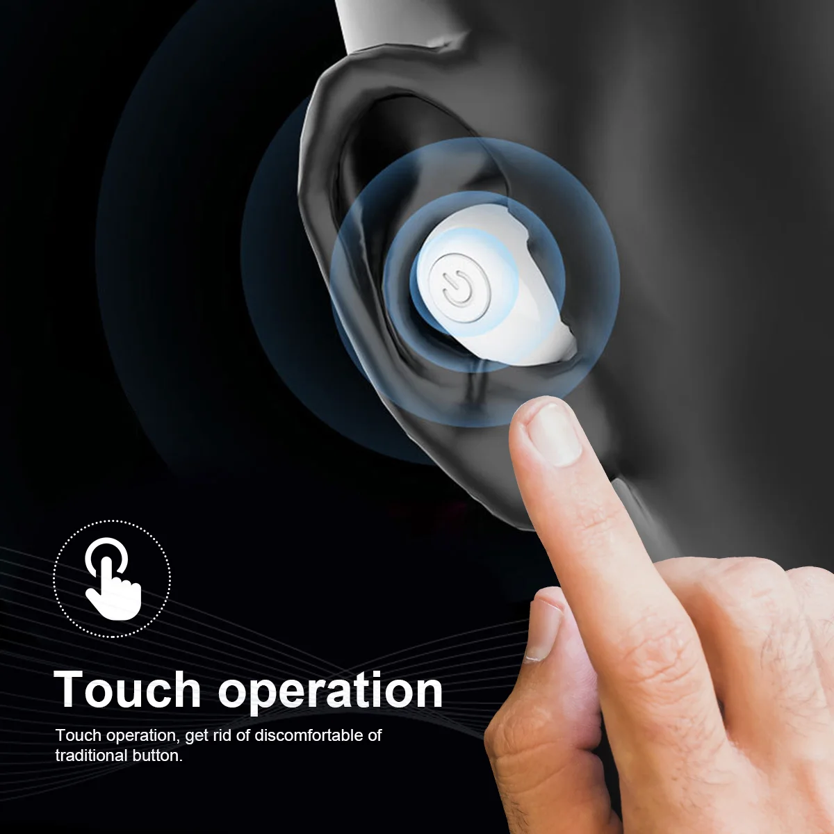 KINCO TWS для bluetooth 5,0 беспроводной 6800 мАч наушники вкладыши 8D стереонаушники IPX6 Водонепроницаемый Мощный светодиодный дисплей