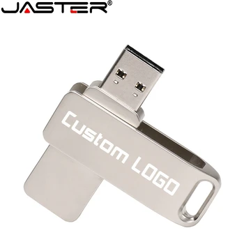 

JASTER usb flash USB 2.0 Metal pendrive personalizado memoria usb 004GB 008GB 016GB 032GB 064GB 128GB usb flash drive cute