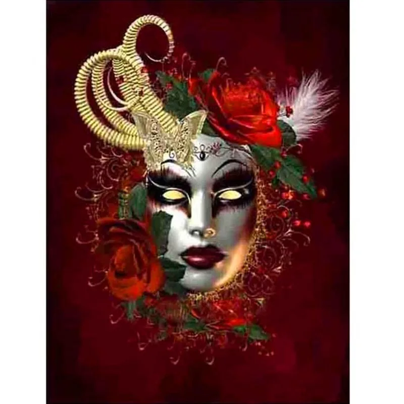 

Full Square/Round Drill 5D DIY Diamond Painting "Mask Beauty"3D Diamond Rhinestone Embroidery Cross Stitch Home Decor