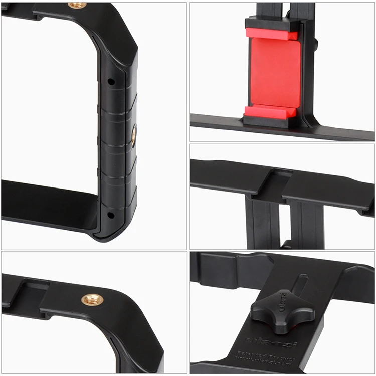 Смартфон видео Rig с 3 стойки для обуви Ручной Стабилизатор телефона ручка Штатив с зажимом крепление Совместимо с iPhone X 8 7 Plus