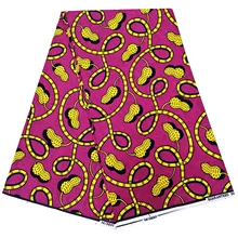 Высококачественный настоящий шотландский вощеный хлопок Анкара Африканский воск ткань с принтом 6 ярдов для вечерние платья V 757