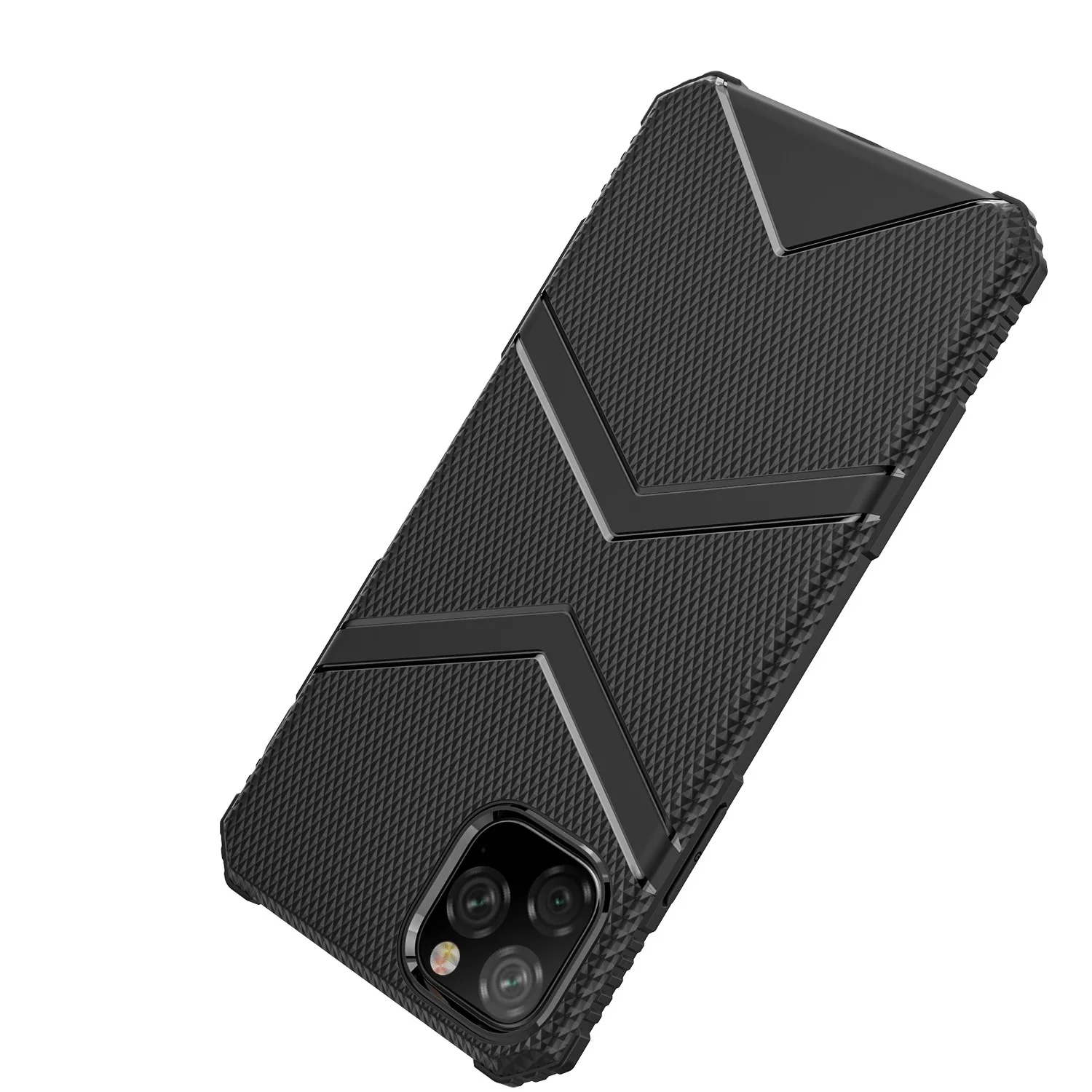 1000 шт ТПУ Нескользящие бронированные Чехлы для Apple iPhone 11 Pro XS Max XR X Силиконовый противоударный чехол для телефона прочный усиленный чехол