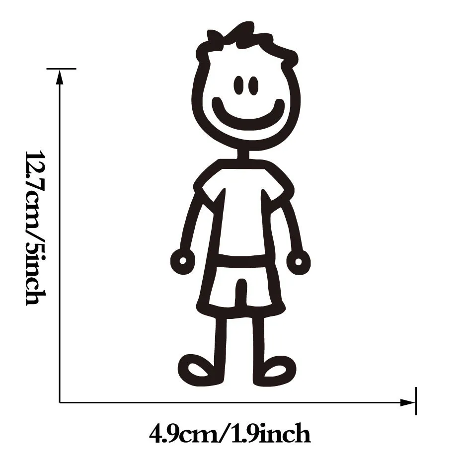 Foreign Trade Europe And America Manufacturers Wholesale Customizable Family Members Cool Reflective Car Sticker