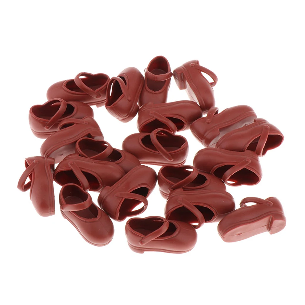 10 Pairs 1/6 BJD Shoes Sneakers Outfits for 12inch Blythe Licca Azone for DOD Dollfie Ball Jointed Doll Clothing