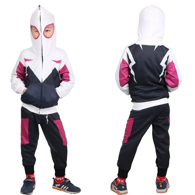 

Spider-Man Parallel Universe spidergwen Superhero Cute Cosplay Set round Neck Sweater 39022