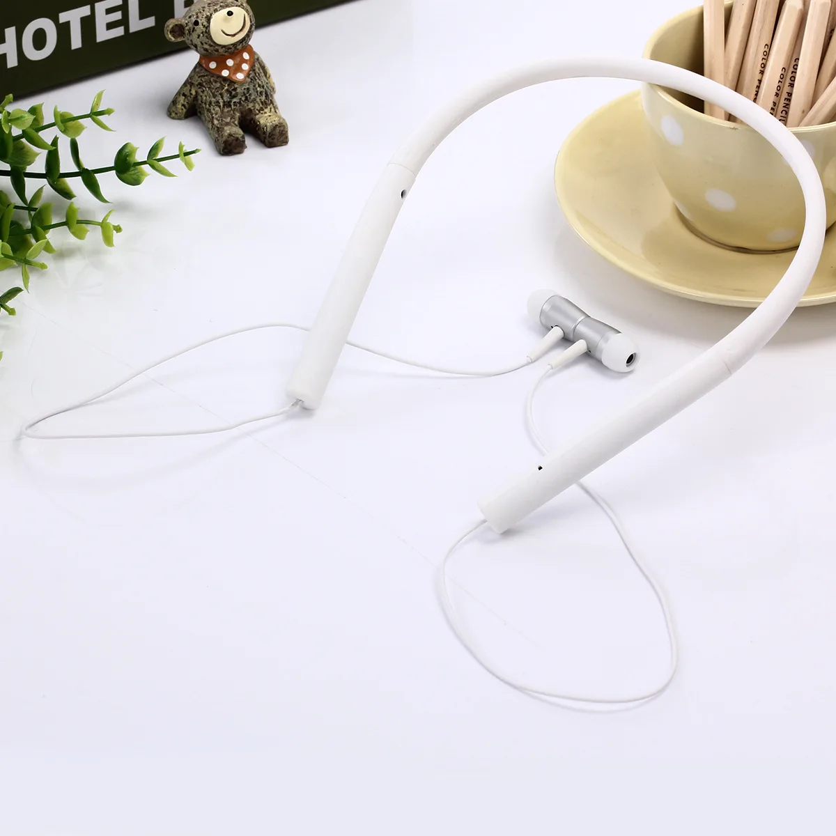 Bluetooth гарнитура Спортивная Шея Висячие беговые уши наушники-вкладыши стерео беспроводные Bluetooth наушники 50 шт./партия