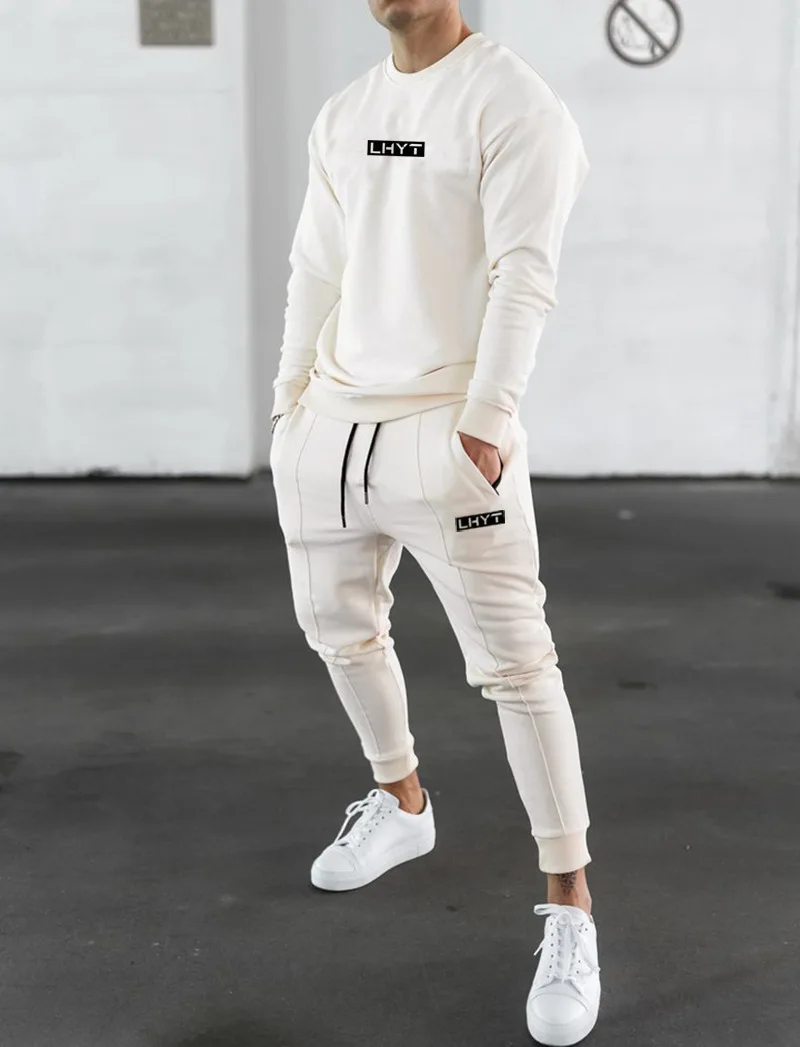 New Tracksuit Hoodie +Pants Men Casual Sweatshirt Joggers Sweatpants Male  Cotton Jacket Autumn Winter Sportswear Male Sets - AliExpress
